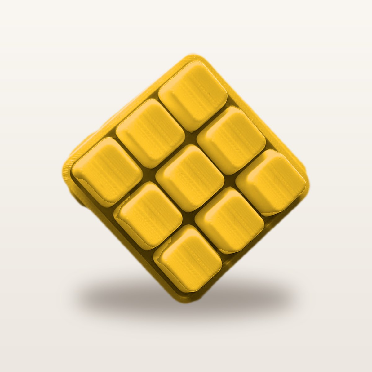 Clickey Cloud Nine met gele basis en gele keycaps